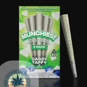 Munchies™ THCA Diamond Infused Prerolls – 5 Pack of 1 Gram Joints