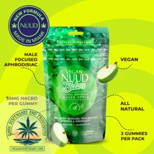 Nuud Aphrodisiac Infused Gummies for Men – 90MG