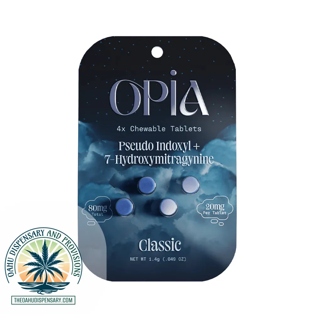 Opia Chewable Kratom Tabs – 80 MG Pseudo Indoxyl + 7-Hydroxymitragynine