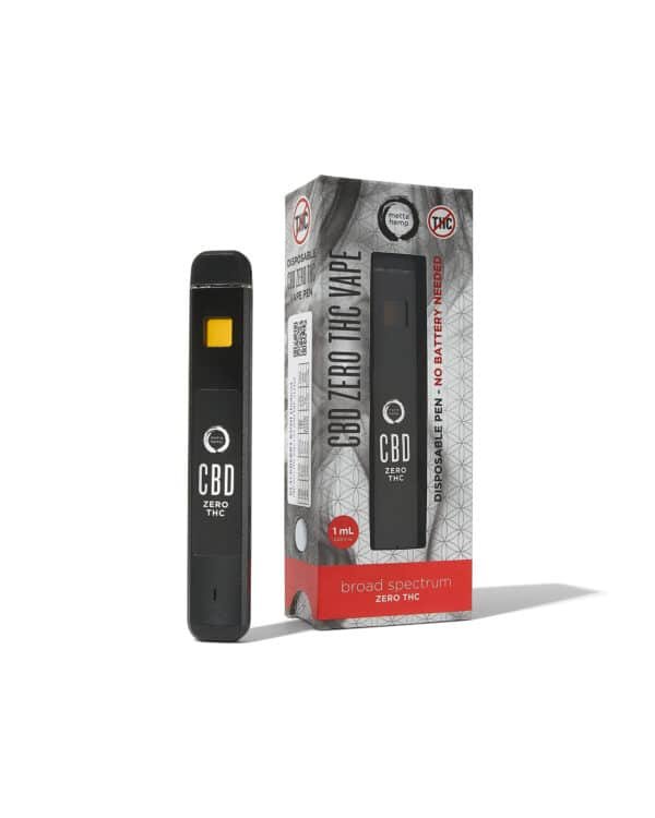 Metta Hemp CBD Disposable Vape Pen 1.0mL : Zero-THC* Broad-Spectrum
