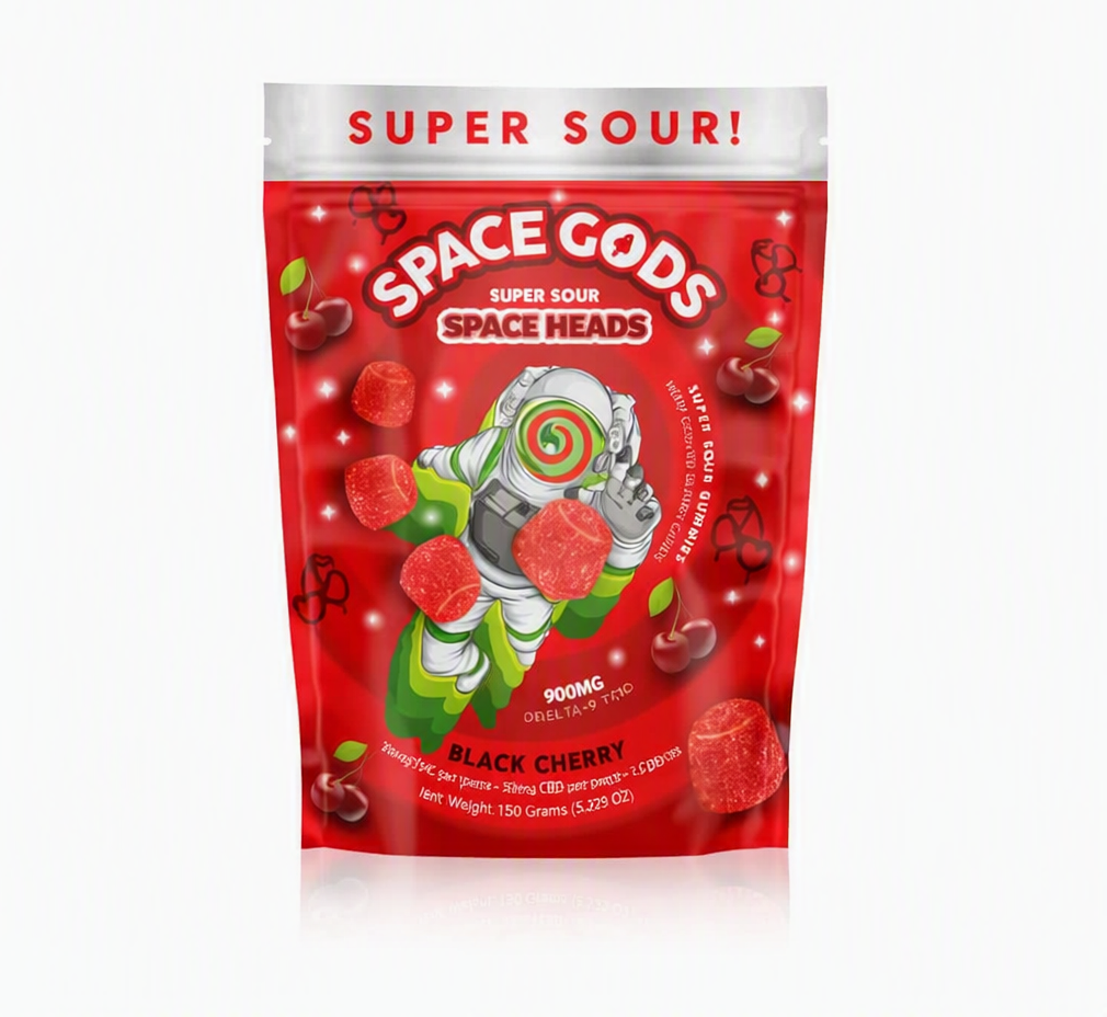 Space Gods Sour Gummies (450MG CBD + 450MG THC)