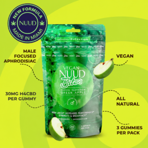 Nuud Aphrodisiac Infused Gummies for Men – 90MG
