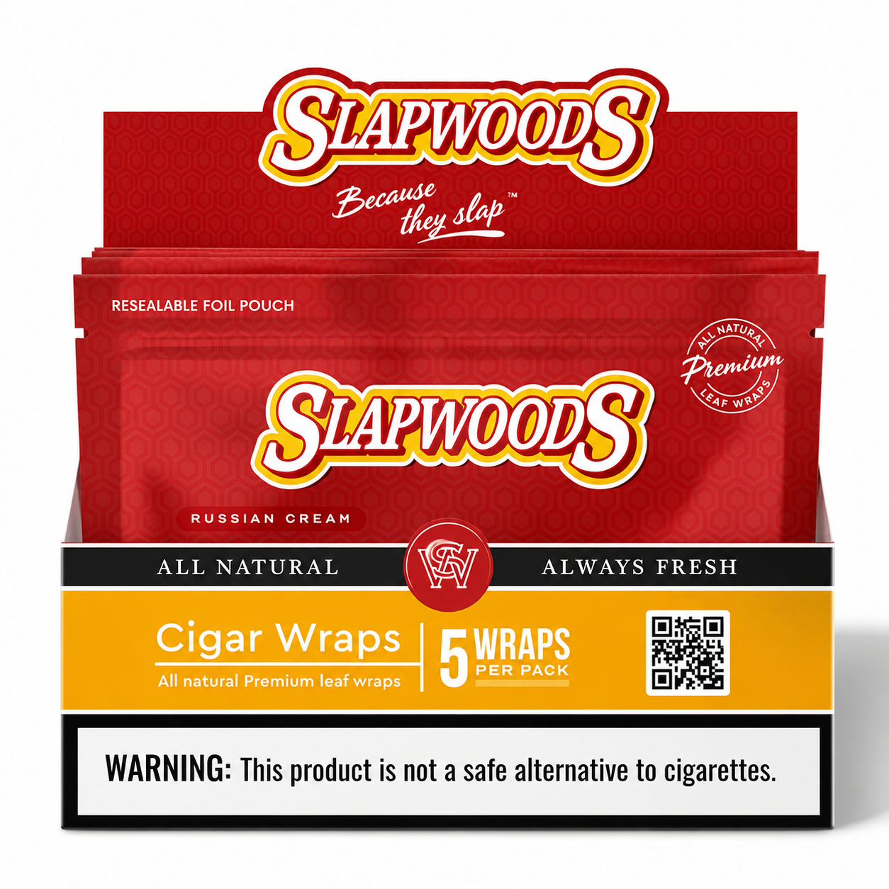 Slapwoods Luxury Precut Tobacco Leaf – 5 Pack