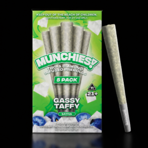 Munchies™ THCA Diamond Infused Prerolls – 5 Pack of 1 Gram Joints